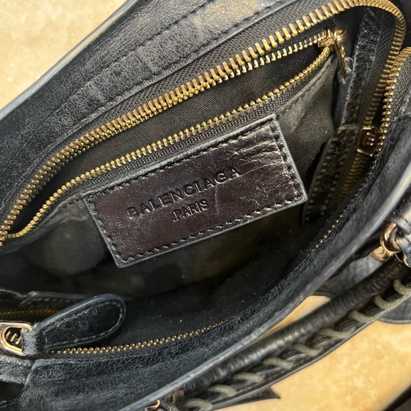 Balenciaga Small City Handbag - black - gold buttons - Picture 10 of 10